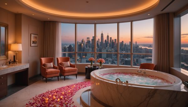 Les suites avec jacuzzi privé invitent à l amour et au repos